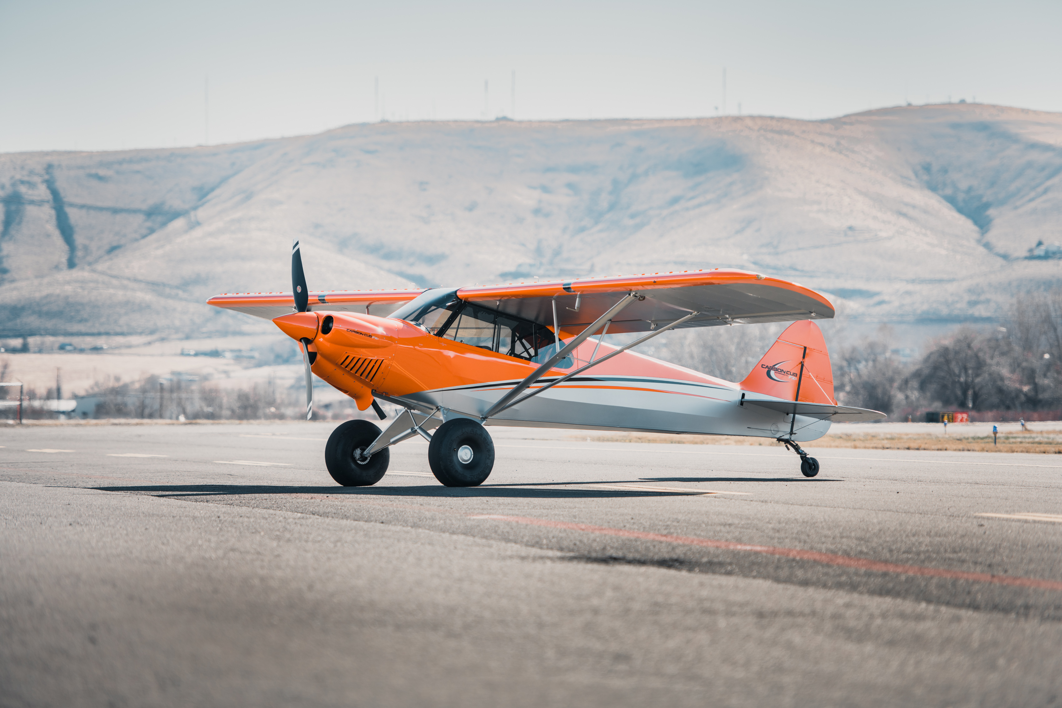 Carbon Cub FX-3 on the ramp at McAllister Field, Yakima, Washington — CubCrafters