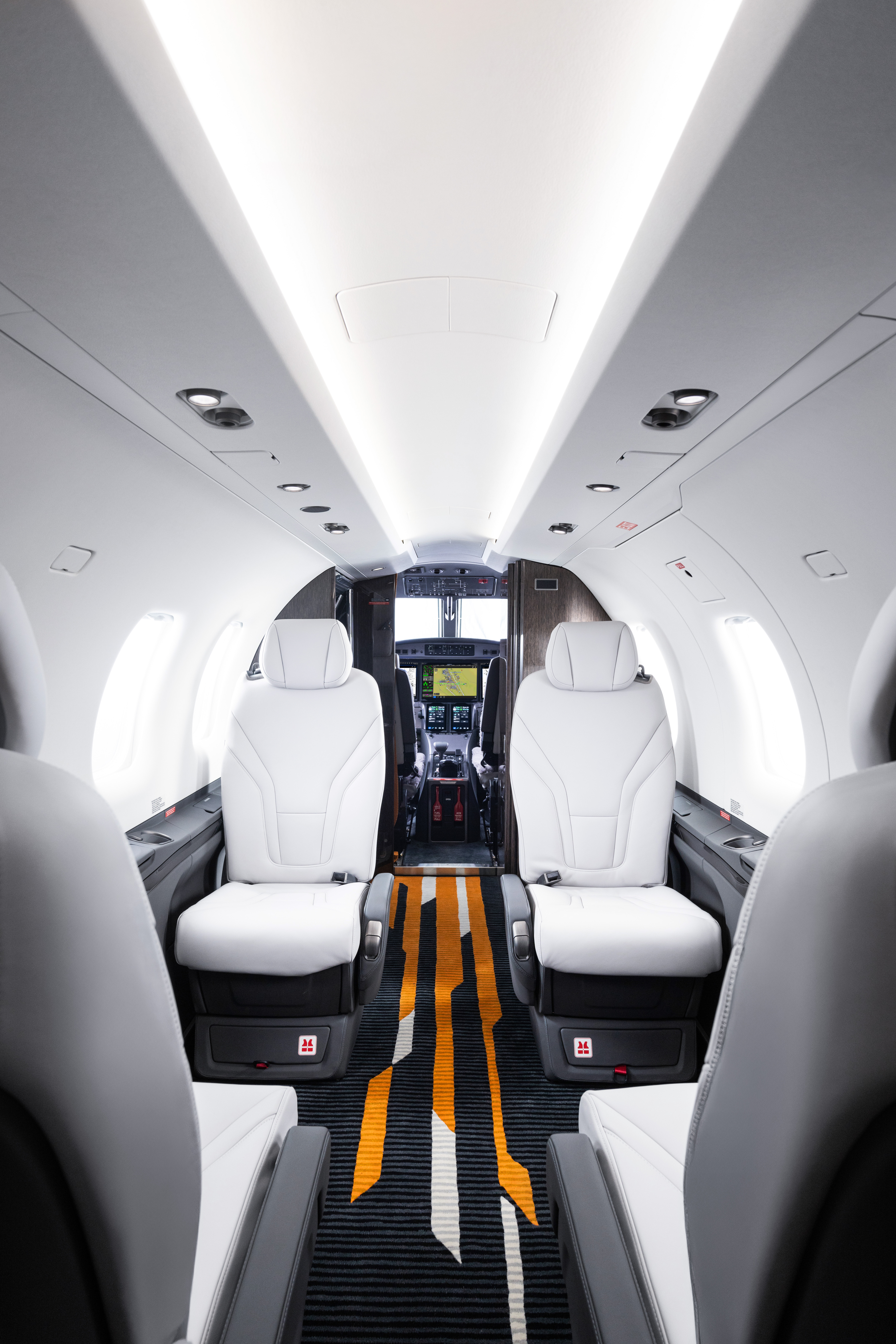 Pilatus PC-12 PRO cabin interior with BMW Designworks styling